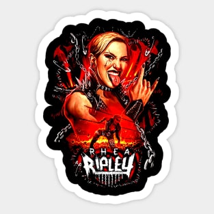 rhea ripley Sticker